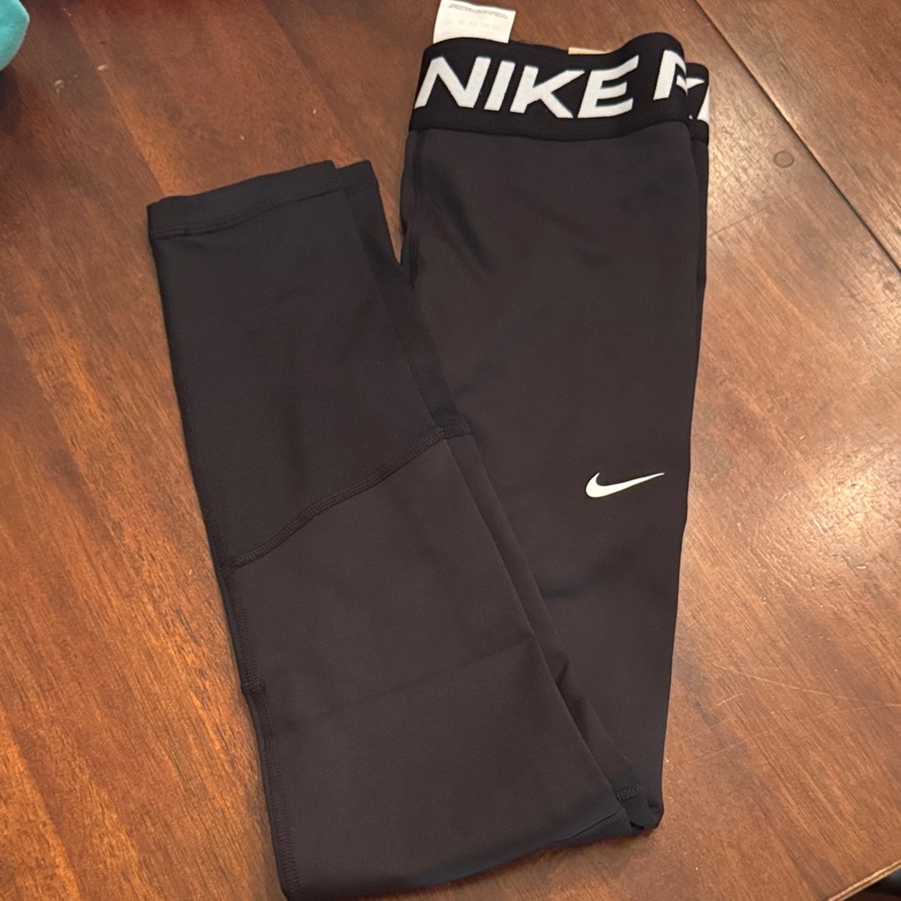 Nike Kids Black and White Leggings